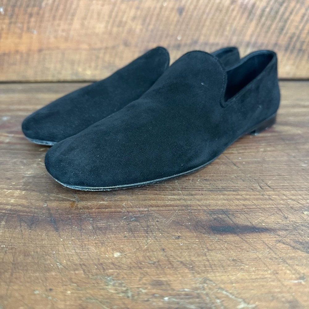Vince Black Suede Loafer Size 6.5M